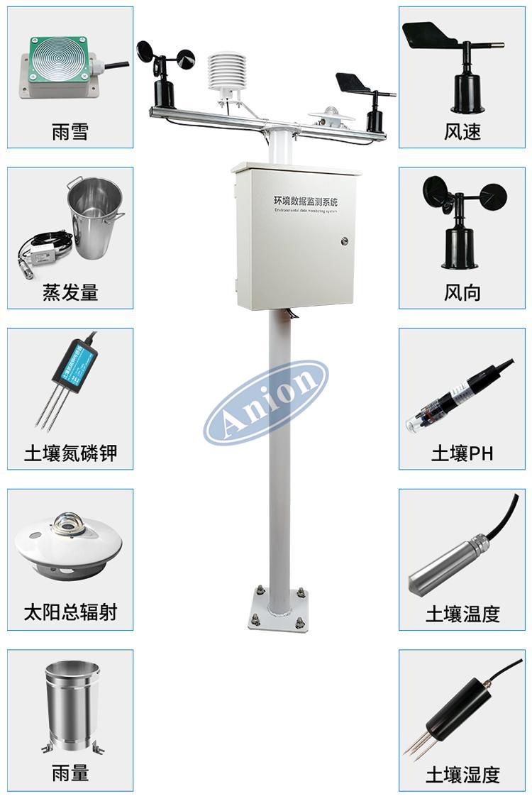 土壤墑情監(jiān)測(cè)站配置土壤溫濕度傳感器，耐腐蝕、抗氧化、抗風(fēng)